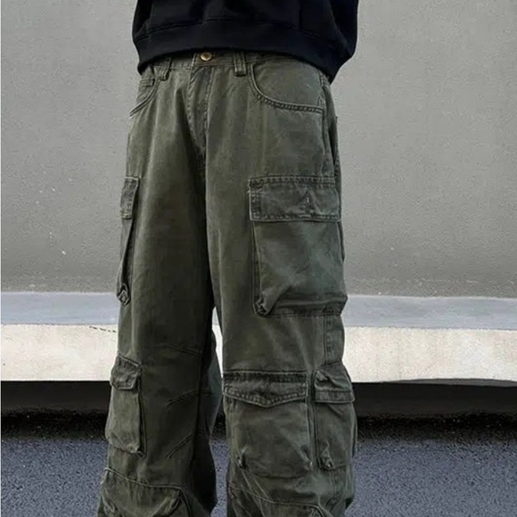 Abercrombie and fitch VTG paratrooper large 36/30 large unisex Olive Cargo Pants